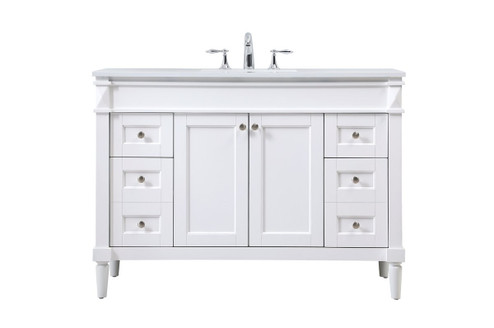 Bennett Single Bathroom Vanity in White (173|VF31848WH)