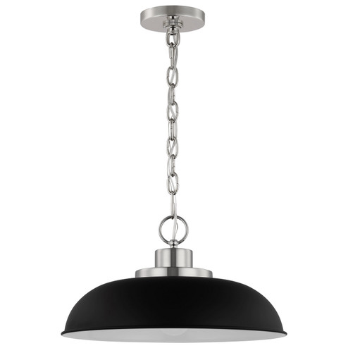 Colony One Light Pendant in Matte Black / Polished Nickel (72|60-7482)