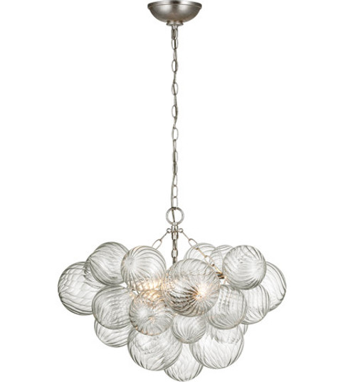 Farfalle LED Chandelier in Burnished Silver Leaf (268|JN 5501BSL)