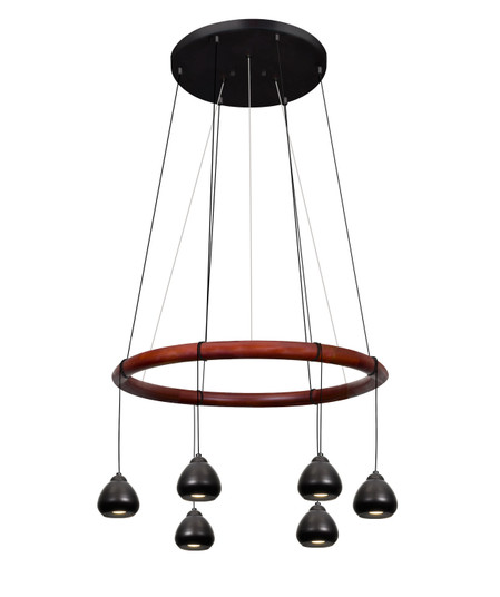 Cirque Six Light Pendant in Black (74|CIRQUE-12V-BK)