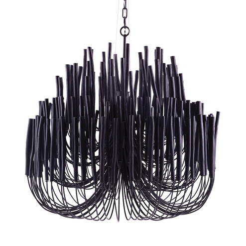 Tilda Six Light Chandelier in Black (314|89495)