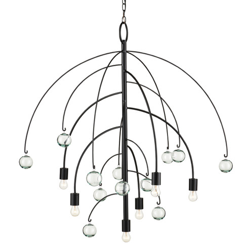 Factotum Six Light Chandelier in Satin Black (142|9000-0939)