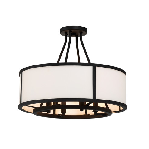 Bryant Four Light Semi Flush Mount in Black Forged (60|BRY-8004-BF_CEILING)