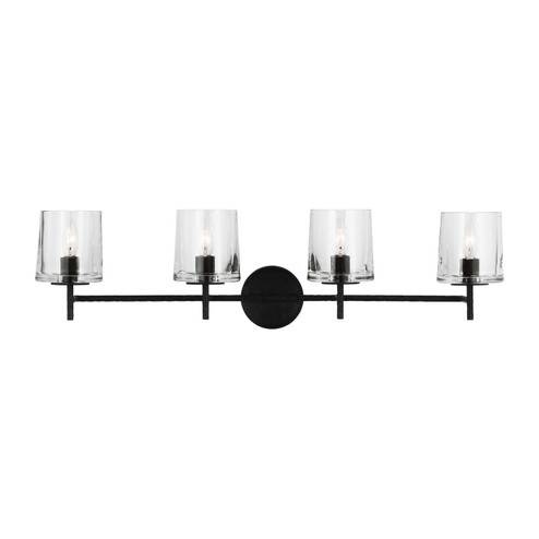 Marietta Four Light Vanity in Aged Iron (454|EV1004AI)