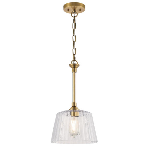 Aggie One Light Pendant in Brushed Brass (88|6130200)