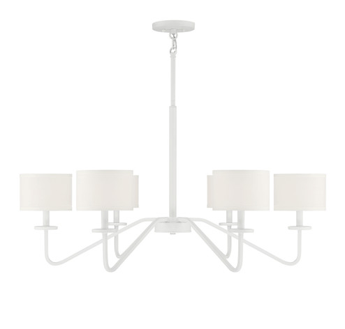 Six Light Chandelier in Bisque White (446|M10092BQW)