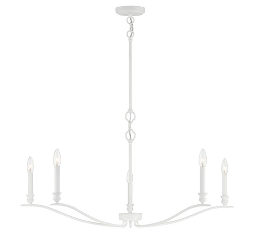 Five Light Chandelier in Bisque White (446|M10086BQW)