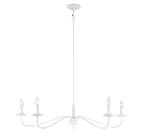 Five Light Chandelier in Bisque White (446|M10085BQW)