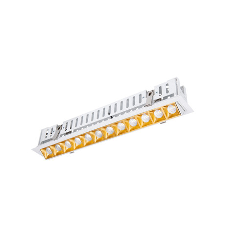 Multi Stealth LED Adjustable Trim in Gold/White (34|R1GAT12-F930-GLWT)