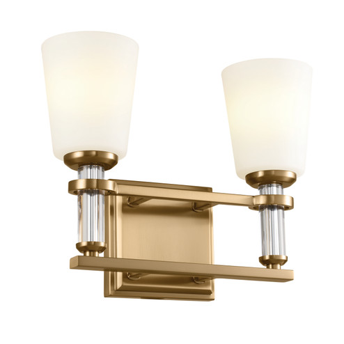 Rosalind Two Light Bath in Brushed Natural Brass (12|55146BNB)