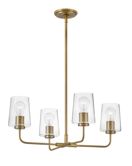 Kline LED Chandelier in Lacquered Brass (531|83454LCB)