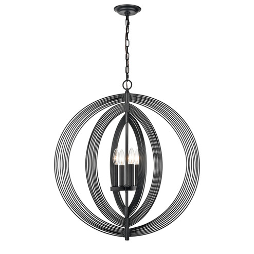 Orme Four Light Pendant in Matte Black (45|H0019-9622)