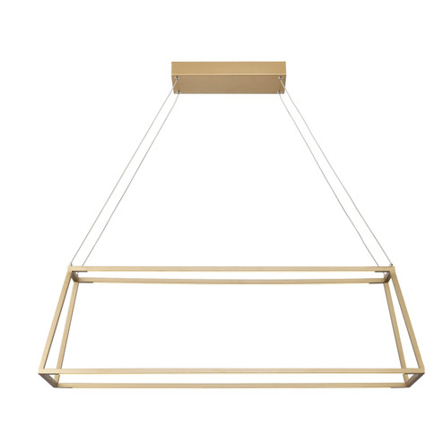 Minimalist LED Linear Chandelier in Soft Gold (45|85057/LED)