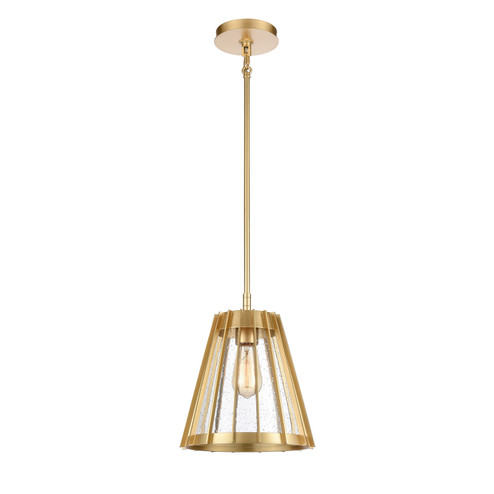Open Louvers One Light Pendant in Champagne Gold (45|82105/1)