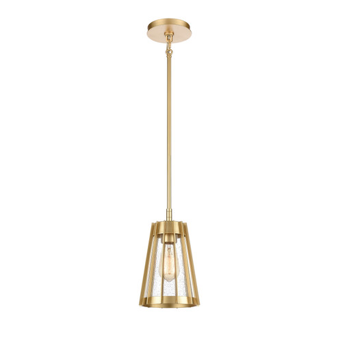 Open Louvers One Light Mini Pendant in Champagne Gold (45|82104/1)