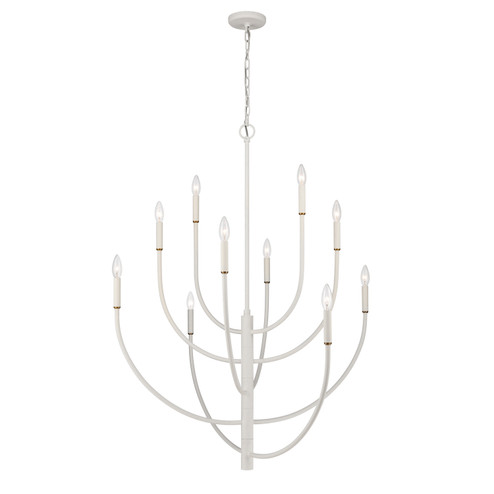 Continuance Ten Light Chandelier in White Coral (45|82019/10)