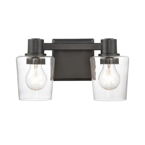 Celia Two Light Vanity in Matte Black (45|81641/2)