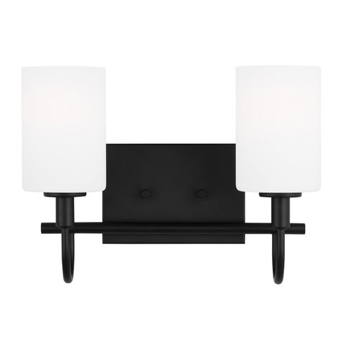 Oak Moore Two Light Bath Vanity in Midnight Black (454|4457102-112)