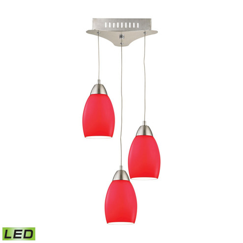 Buro LED Mini Pendant in Satin Nickel (45|LCA203-11-16M)