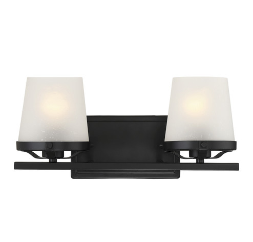 Klein Two Light Bathroom Vanity in Matte Black (159|V6-L8-5250-2-BK)