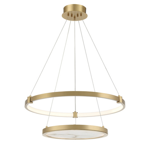 Mayer LED Chandelier in Warm Brass (159|V6-L7-7120-50-322)