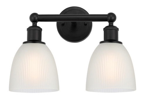 Edison Two Light Bath Vanity in Matte Black (405|616-2W-BK-G381)