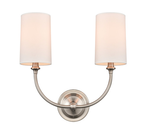 Giselle Two Light Wall Sconce in Brushed Satin Nickel (405|372-2W-SN-S1)