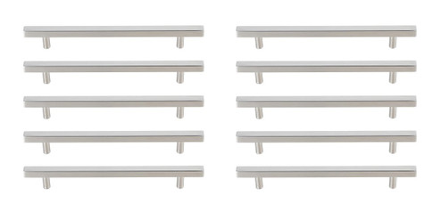 Dior Bar Pull Multipack (set of 10) in Brushed Nickel (173|PL402-7-NK-10PK)