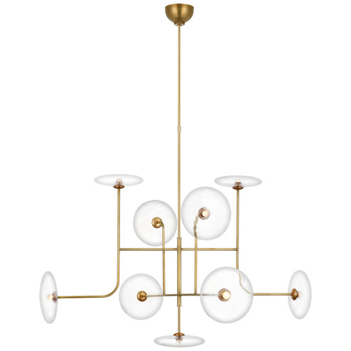 Calvino LED Chandelier in Hand-Rubbed Antique Brass (268|S 5693HAB-CG)