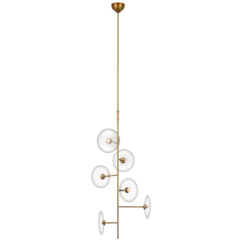 Calvino LED Chandelier in Hand-Rubbed Antique Brass (268|S 5691HAB-CG)