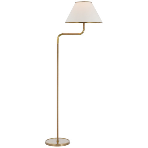 Rigby LED Floor Lamp in Soft Brass and Natural Oak (268|MF 1055SB/NO-L)