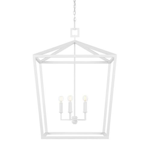 Denison Four Light Chandelier in Gesso White (142|9000-0980)