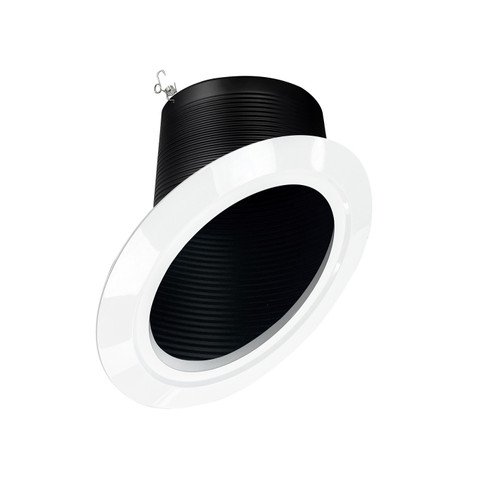 Rec Slope 6'' Trim Trim in Black Baffle / White Flange (167|NTM-617/45B)