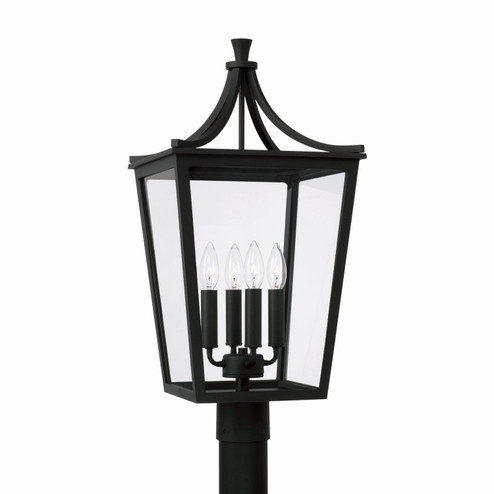 Adair Four Light Outdoor Post Lantern in Black (65|947943BK)