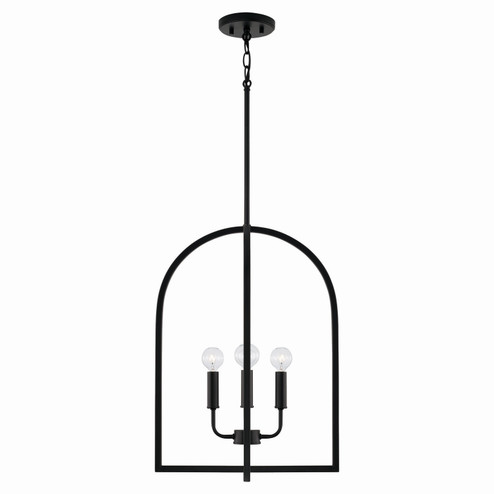 Lawson Four Light Foyer Pendant in Matte Black (65|548841MB)