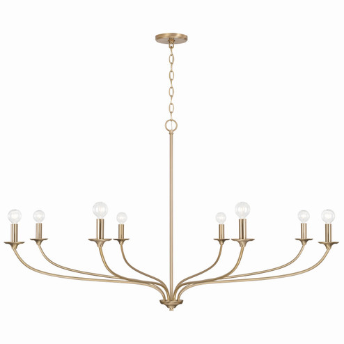 Dolan Eight Light Chandelier in Matte Brass (65|449981MA)