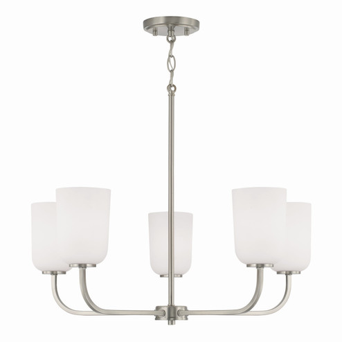 Lawson Five Light Chandelier in Brushed Nickel (65|448851BN-542)