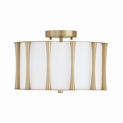 Bodie Three Light Semi-Flush Mount in Matte Brass (65|244631MA)