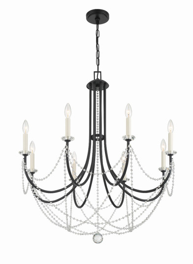 Delilah Eight Light Chandelier in Matte Black (60|DEL-90808-MK)