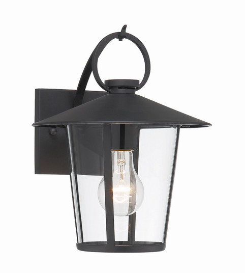 Andover One Light Outdoor Wall Sconce in Matte Black (60|AND-9201-CL-MK)