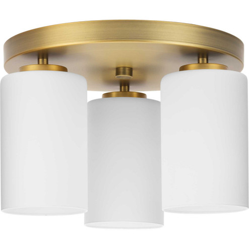 Cofield Three Light Flush Mount in Vintage Brass (54|P350238-163)