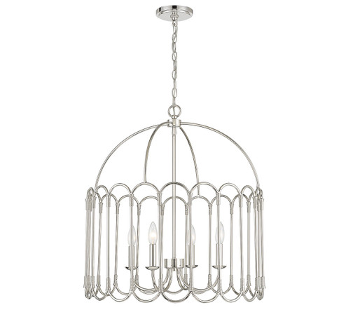 Four Light Pendant in Polished Nickel (446|M7029PN)