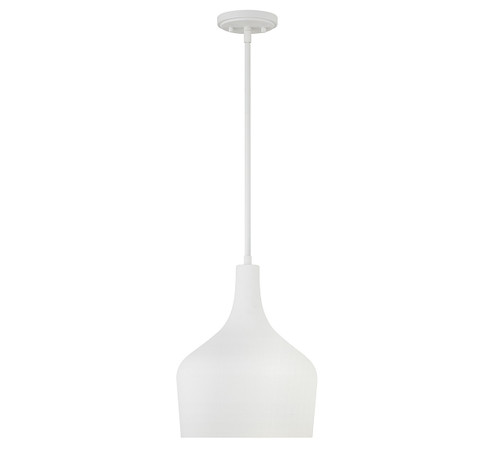 One Light Pendant in Bisque White (446|M70020BQW)
