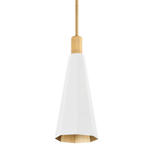 Huntley One Light Pendant in Patina Brass (67|F8308-PBR/SWH)