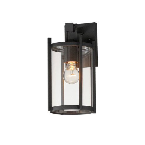 Belfry One Light Outdoor Wall Sconce in Black (16|30062CLBK)