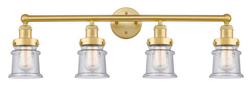 Edison Four Light Bath Vanity in Satin Gold (405|616-4W-SG-G184S)