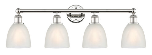 Edison Four Light Bath Vanity in Polished Nickel (405|616-4W-PN-G381)