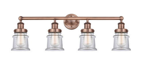 Edison Four Light Bath Vanity in Antique Copper (405|616-4W-AC-G182S)