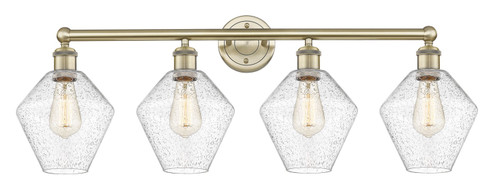 Downtown Urban Four Light Bath Vanity in Antique Brass (405|616-4W-AB-G654-8)