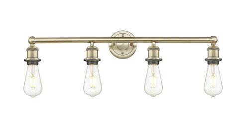 Downtown Urban Four Light Bath Vanity in Antique Brass (405|616-4W-AB)